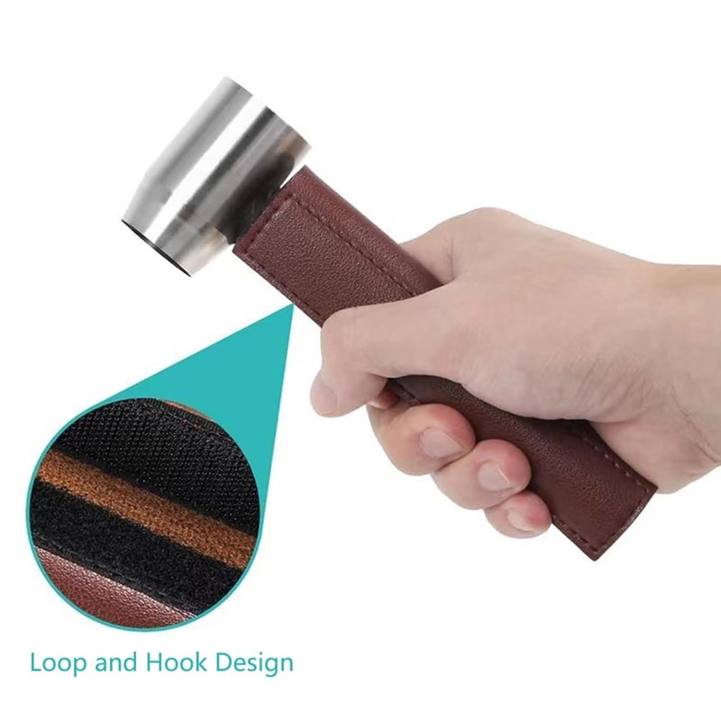 Farady Survival Settlers Tool Bushcraft Hand Auger Wrench Scotch Eye Wood Drill Manual Drill Wrench Bushcraft Survival Tool with Leather Pouch and Hook for Outdoor Camping Bushcrafting Backpacking (Black) - Image 3